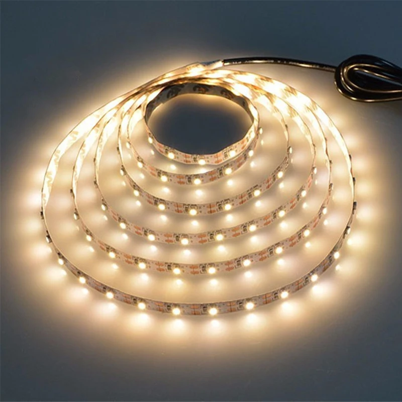 warm white usb led strip 5v rgb waem white white 0.5m 1m 2m 3m 5m Flexible led light ribbon diode tape backlight television TV lights - Emitting Color: warm white