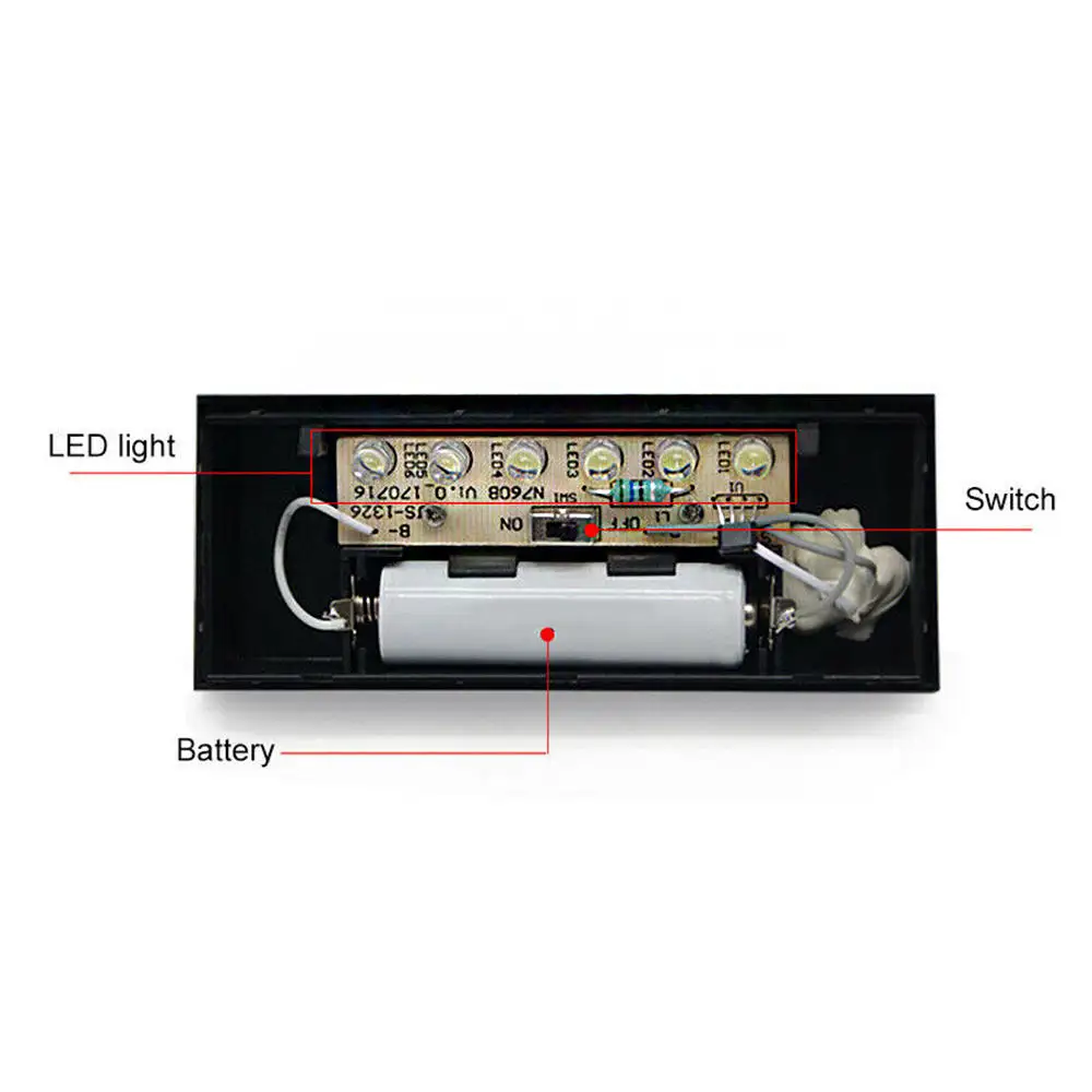 Домашняя Дверная панель светодиодный светильник на солнечной энергии с цифрами