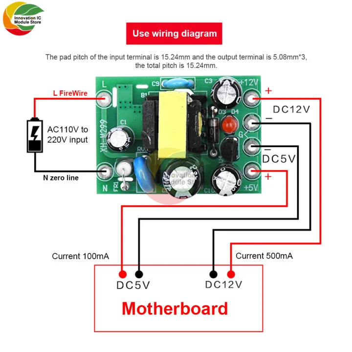 AC DC изолированный выключатель Питание модуль для Arduino понижающим AC110 ~ 240 В свою