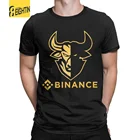 Мужская хлопковая футболка с коротким рукавом, с принтом криптовалюты