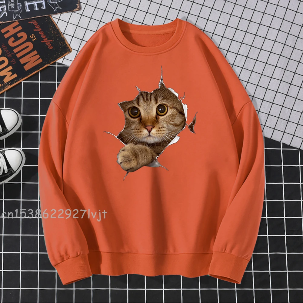 Толстовка Женская флисовая с капюшоном и принтом на осень | Мужская одежда