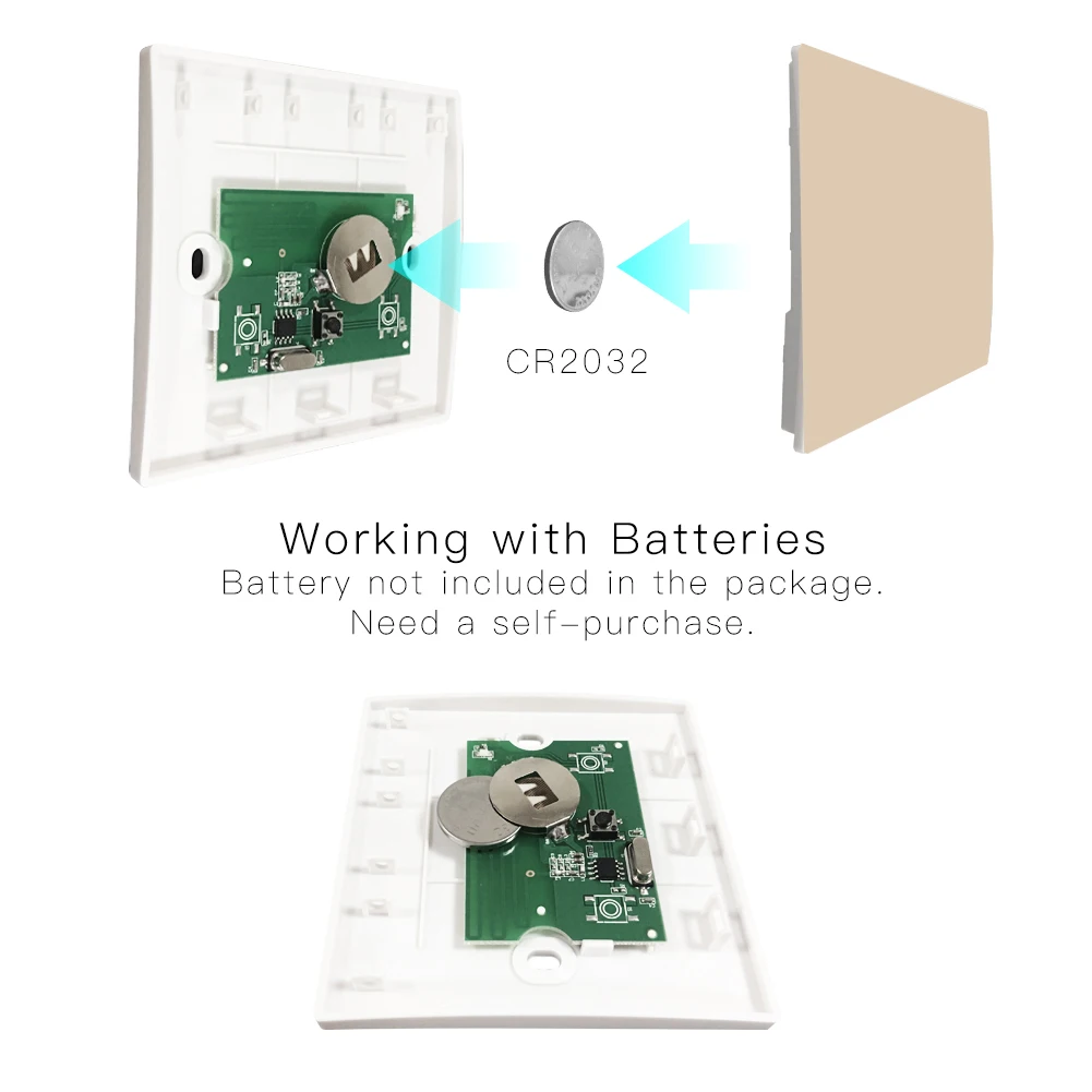 Беспроводной смарт-переключатель 433 МГц радиочастотный приемник с пультом