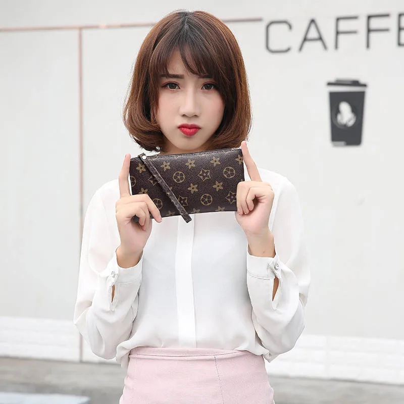 Маленький кошелек для ключей на молнии горизонтальный квадратный женский с