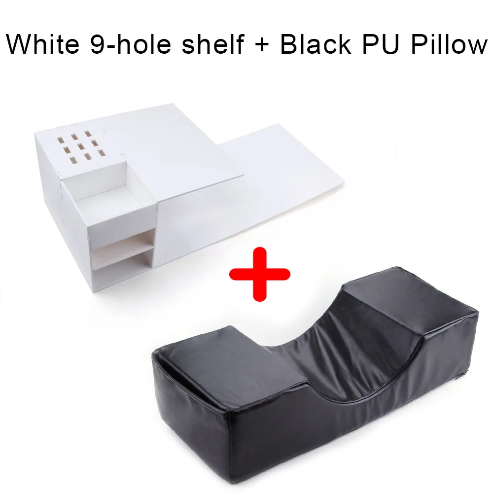 9 holes White set C Наращивание ресниц фланелевая Полиуретановая подушка эргономичная память шеи ресниц полка для подушки для салонного использования прививка поддержка наращивание ресниц инструменты - Цвет: 9 holes White set C