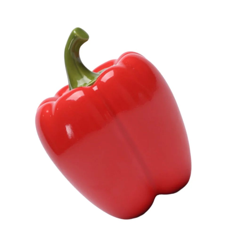 

Банка для хранения в форме перца, герметичный контейнер, банка для хранения чая, настольная банка, керамический контейнер для хранения для д...