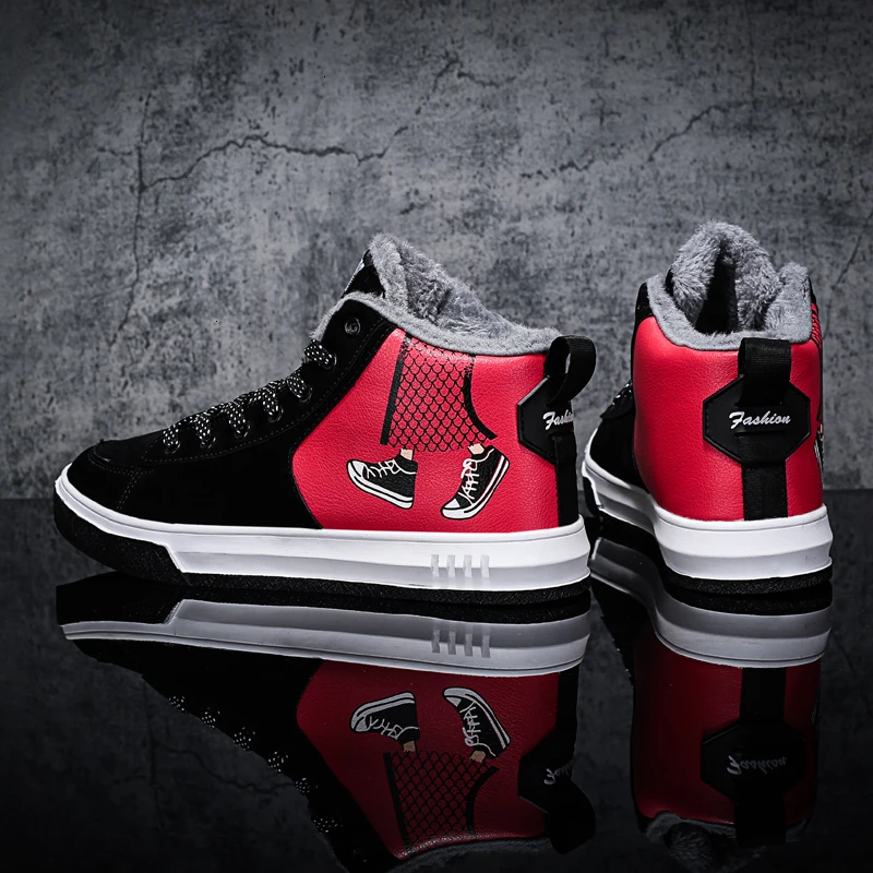 Зимняя мужская обувь для скейтбординга Уличная спортивная Женские теплые