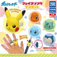 takara tomy genuine gashapon toys pokemon pikachu charmander bulbasaur squirtle snorlax action figure avatar ring toys