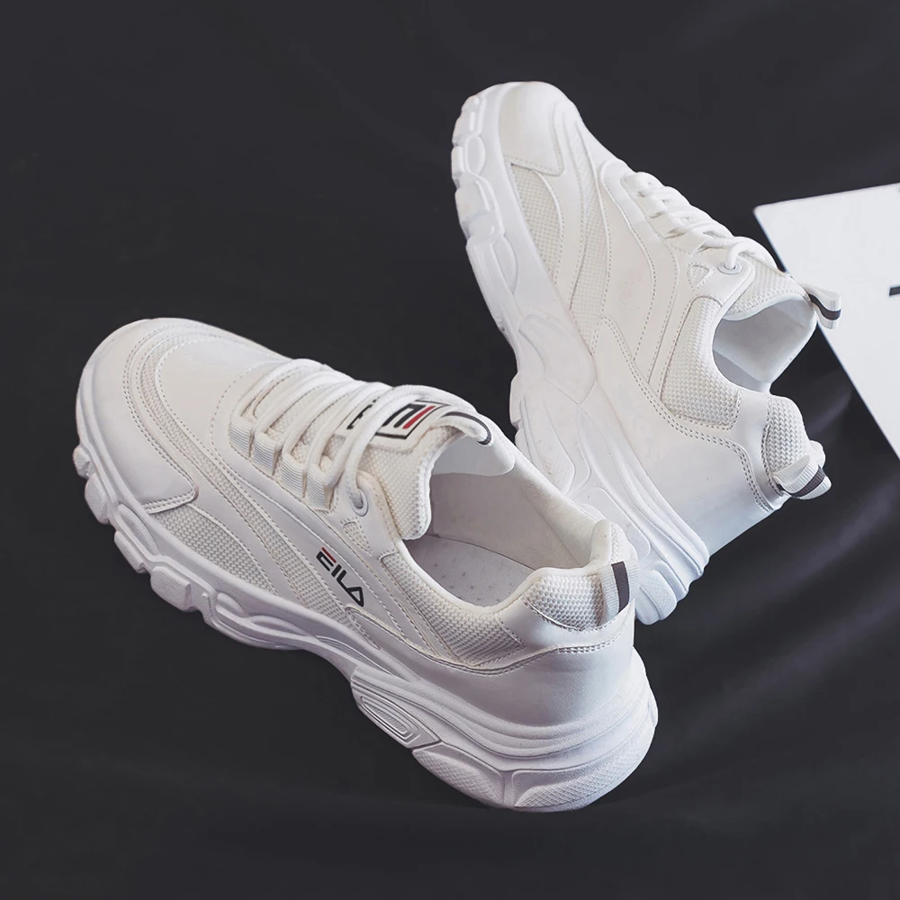2020 New Ins Dad Tide Shoes Korean Version Trendy Summer breathable Little White Men's Shoes All-match Leisure Motion Board Shoe