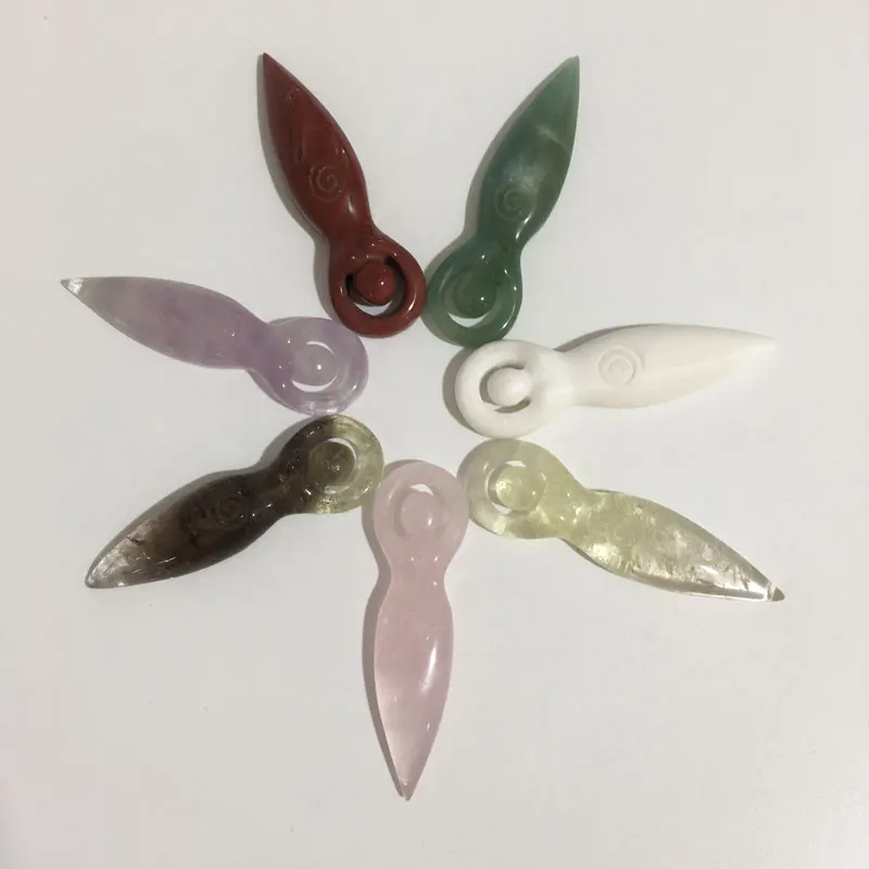 

Статуя богини из натурального драгоценного камня, ручная работа, свадебные сувениры, гости, стоячие кристаллы, фигурки богини для лечения JYX