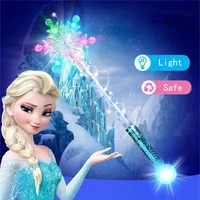 ice snow queen 2 elsa anna lighting magic wand children party illuminate glowing scepter wand kid girl toy christmas gifts