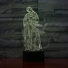 Ночсветильник с 3D иллюзией, лампа на кровать, ночсветильник для христианства, сенсорный переключатель, атмосферный декор, искренний Христианский подарок, управление через приложение