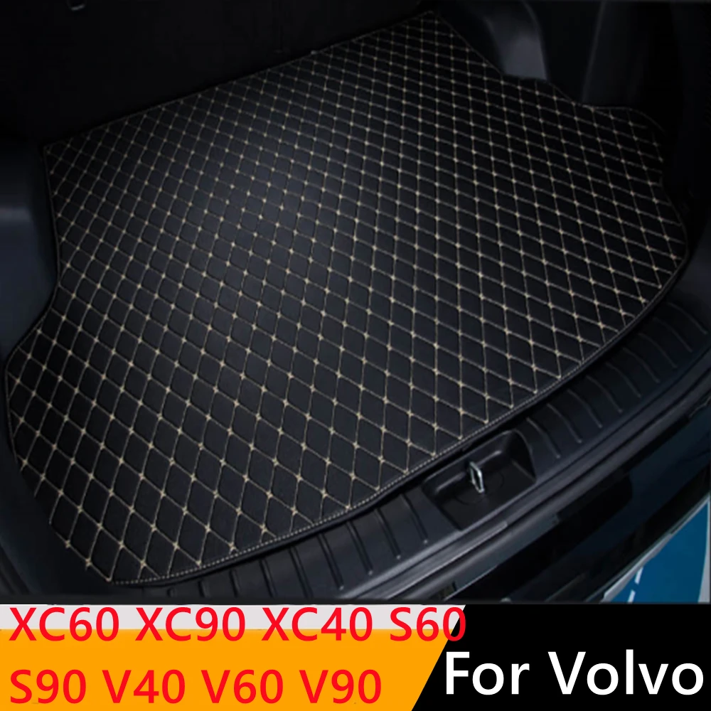 

Sinjayer Flat Side Car Trunk Mat AUTO Tail Boot Luggage Pad Carpet Fit For Volvo XC60 XC90 XC40 S60 S90 V40 V60 V90 All Models