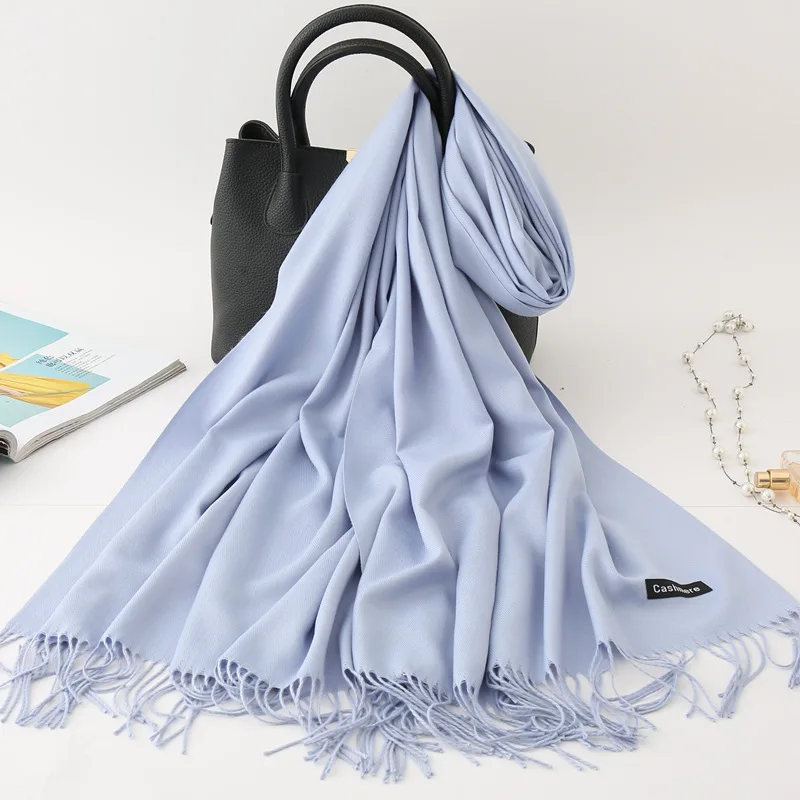 23 Горячая распродажа мужской кашемировый шарф унисекс толстые теплые зимние шарфы черные и серые деловые шарфы для мужчин - Цвет: 23