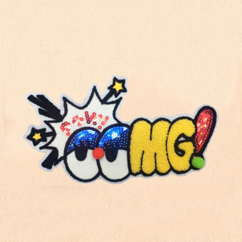 1 шт. детская нашивка с аппликацией и блестками|Заплатки| |