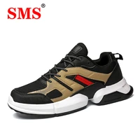 sms male lace up men sneakers high quality man non slip comfortable fashion shoes mesh sneakers breathable outdoor running shoes
