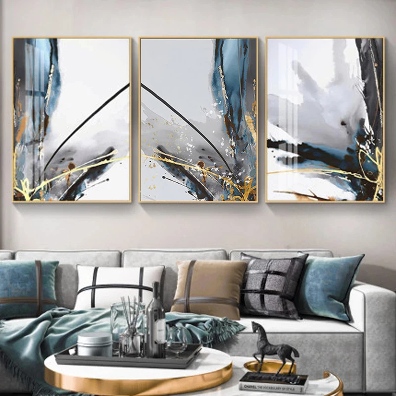 

Abstract Modern Minimalist Canvas Painting Poster Flower Blooming Plant Life Printing Art Photo for Living Room Decoration