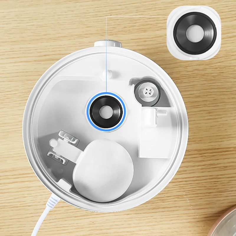 

KBAYBO Transparent Air Humidifier 3L with Double Nozzle Cool Mist Aroma Spin Button Diffuser Spray Maker for Home Office