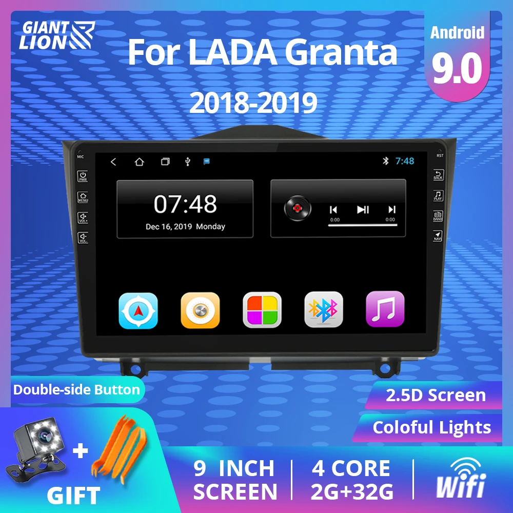 2din Android 9 0 автомобильное радио для LADA BA3 Granta Cross 2018 2019 Автомобильный мультимедийный