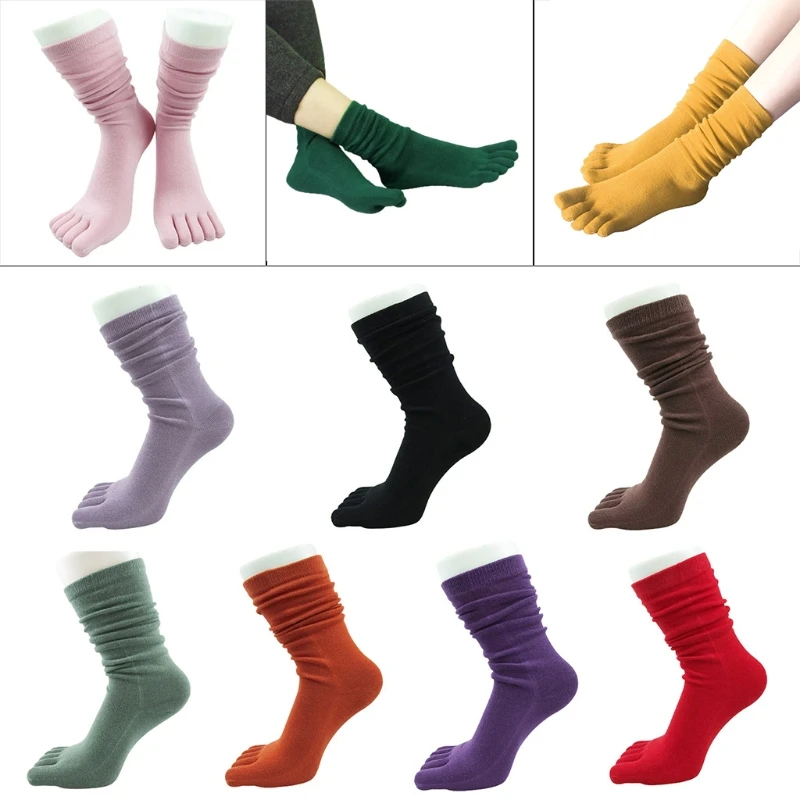 

Женская обувь; Осенняя футболка, украшенная пятью пальцами длинные носки без пятки однотонные Цвет Мягкая Повседневная дышащая обувь с нос...