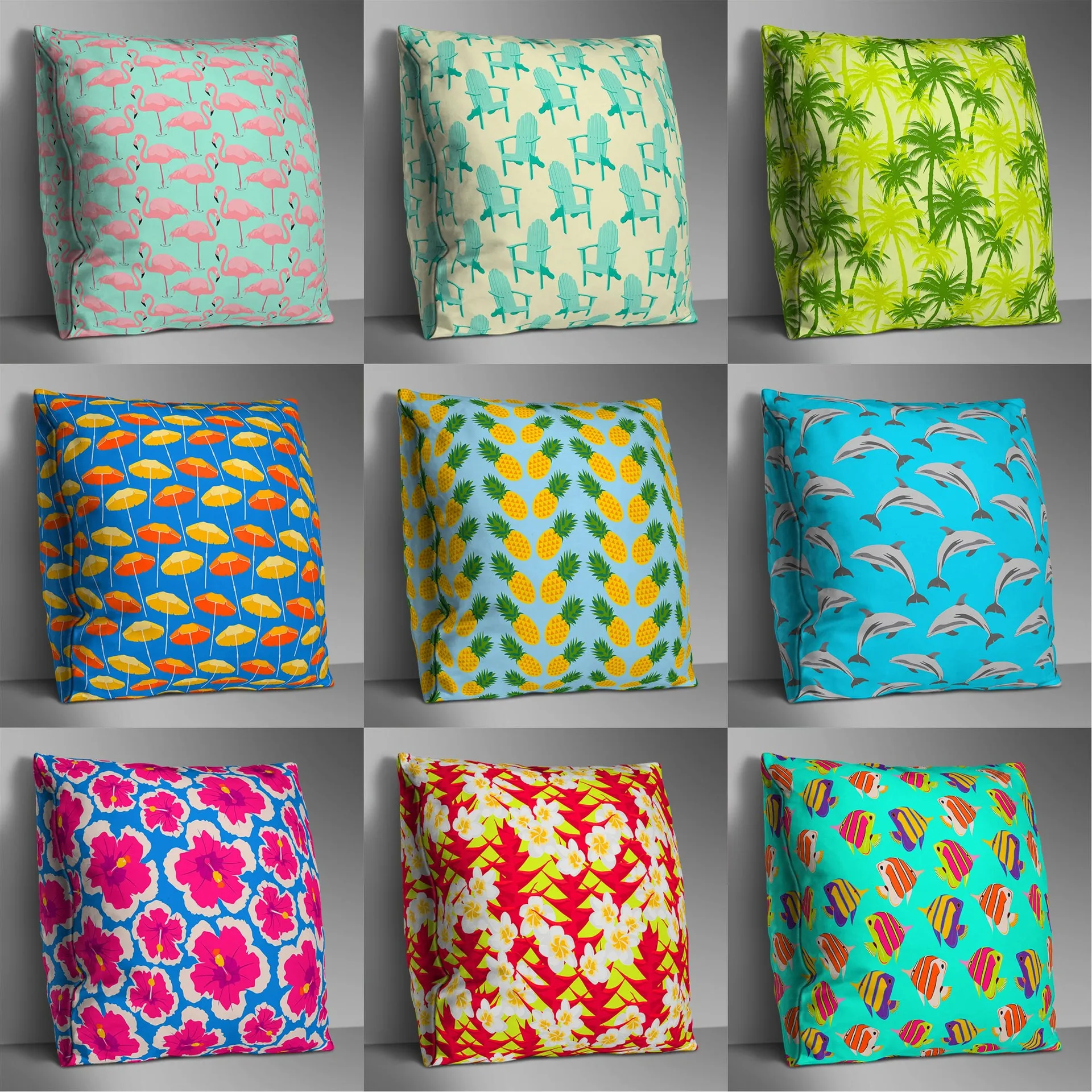 

Cute Fish Double Side Print Cushion Cover Polyester Decorative for Sofa Seat Soft Throw Pillow Case Cover 45x45cm Home Decor