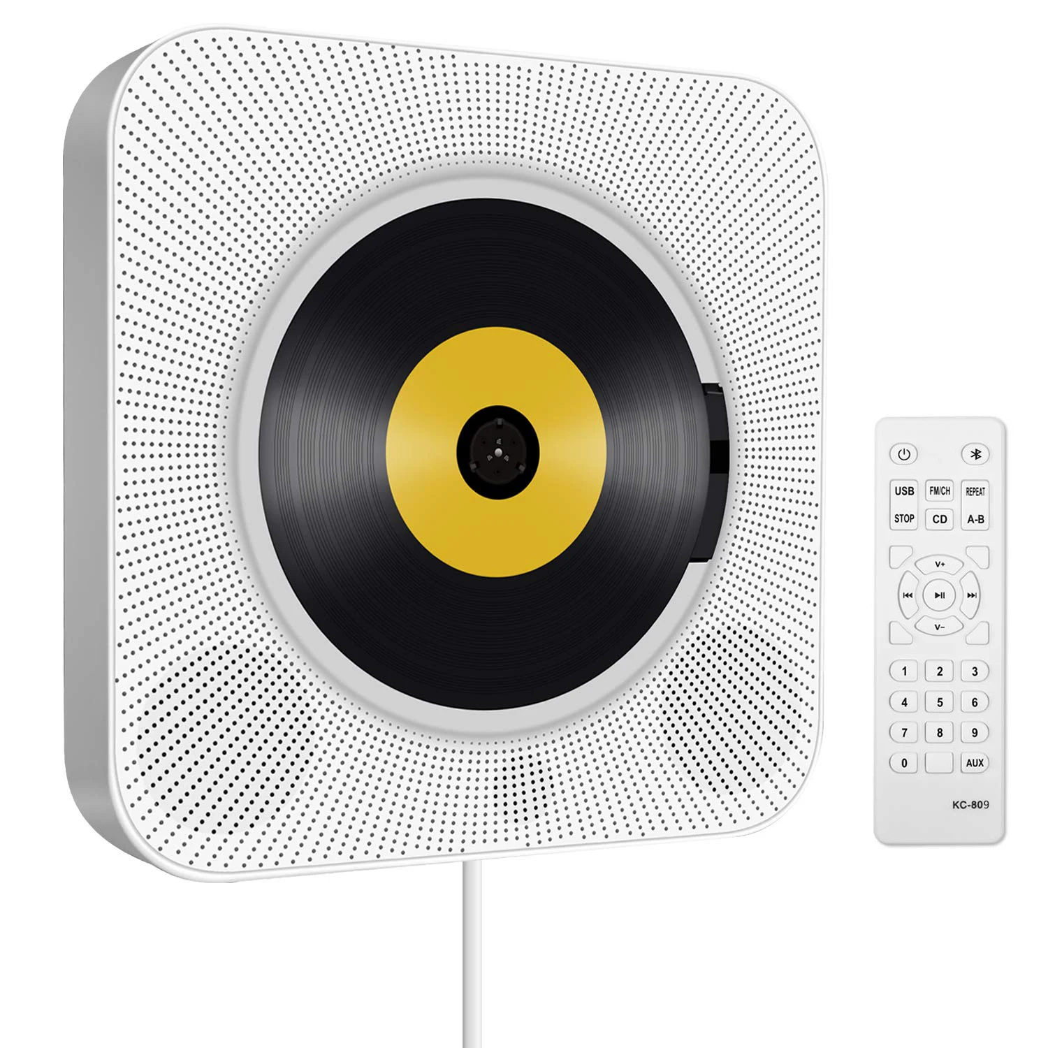 Настенный Bluetooth CD плеер дистанционное управление FM радио встроенный HiFi