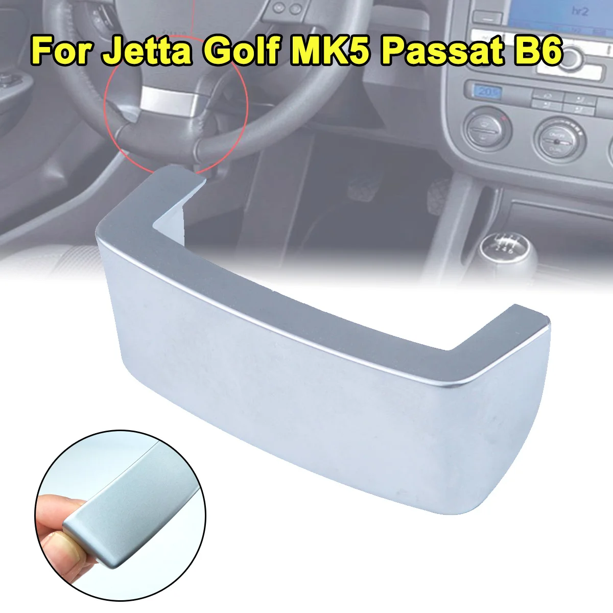 Чехол хромированная эмблема наклейка для VW Golf Jetta MK5 GTI Passat B6 Touran Eos Автомобильная