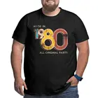 Сделано в 1980 40th на день рождения 40 лет 1980 футболки Для мужчин футболки с рукавами, стилизованными в виде высокий футболка размера плюс, большой размер (Large, 4XL 5XL 6XL Топы