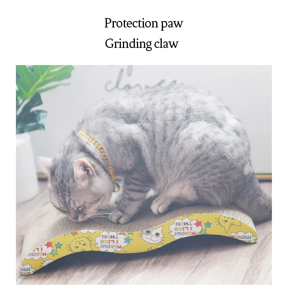 

Cat Scratcher Cardboard,Recycle Corrugated Cat Scratching Pad Reversible Cat Scratcher Lounge Sofa for Furniture Protector
