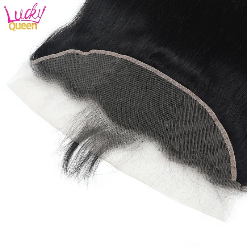 

Lucky Queen Brazilian Straight 13x4 HD Lace Frontal Ear To Ear 13*4 Lace Closure With Baby Hair Remy Human Hair Natural Color
