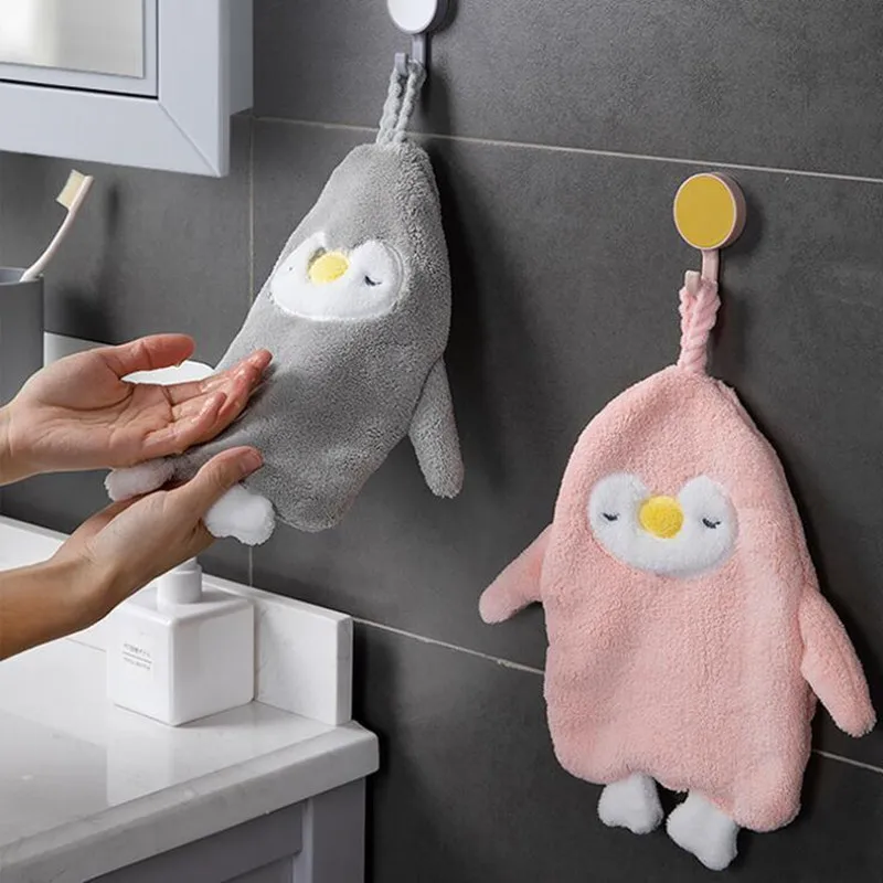 

Coral Fleece Hand Towel Creative Cartoon Absorbent Rag Household Kitchen Thickened Children Hand Towels Bathroom Scouring Pad