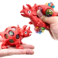 creative hand squeeze dinosaur decompression toy squeeze music tricky burst beads grape ball vent ball toy