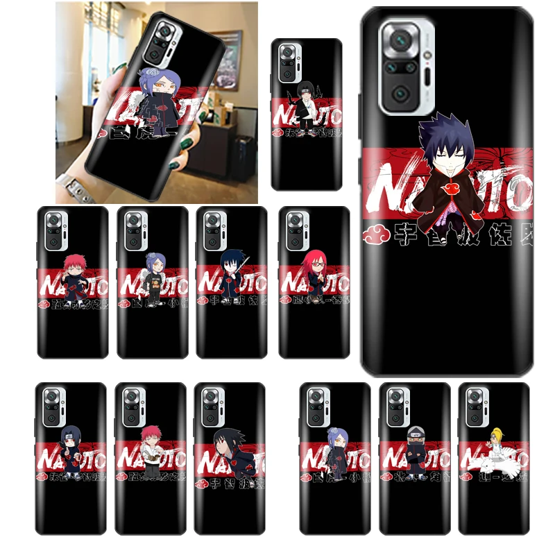 

Narutos Akatsuki Kakashi Sasuke Gaara Phone Case For Redmi Note 10 10X 10T Pro 4G 5G Best Anime Waterproof Telephone Cool