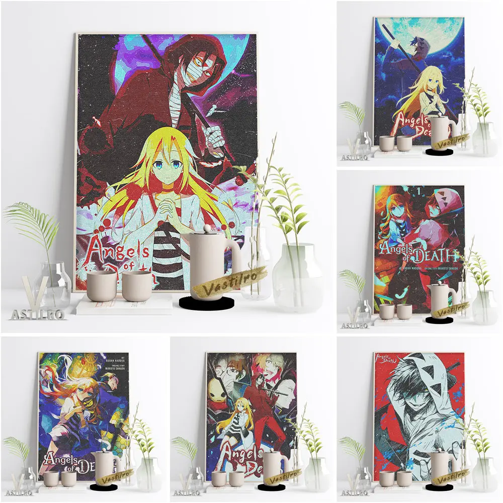 

Angel Of Slaughter Anime Poster Hot Cartoon Wall Art Pictures Canvas Painting Modern Living Room Kids Bedroom Home Decor Gift