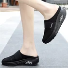 Женские сетчатые кроссовки, дышащие, воздушная обувь на платформе, с амортизирующей подушкой, прогулочные тапочки, 42