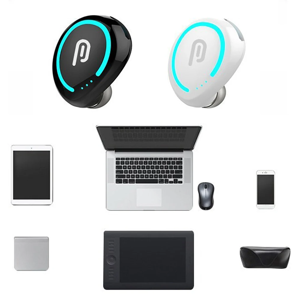 Новая Bluetooth-гарнитура I8 Stealth наушники-вкладыши с одной зарядкой универсальные