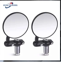 2pcs motorcycle rear mirror motorcycle handlebar end mirror 22mm for cafe racer black handle 78mirrors for motorcycle mirror