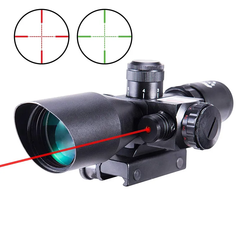 Тактический 2 5 10x40E airgun Оптика прицел Mil dot двойной подсветкой красная точка