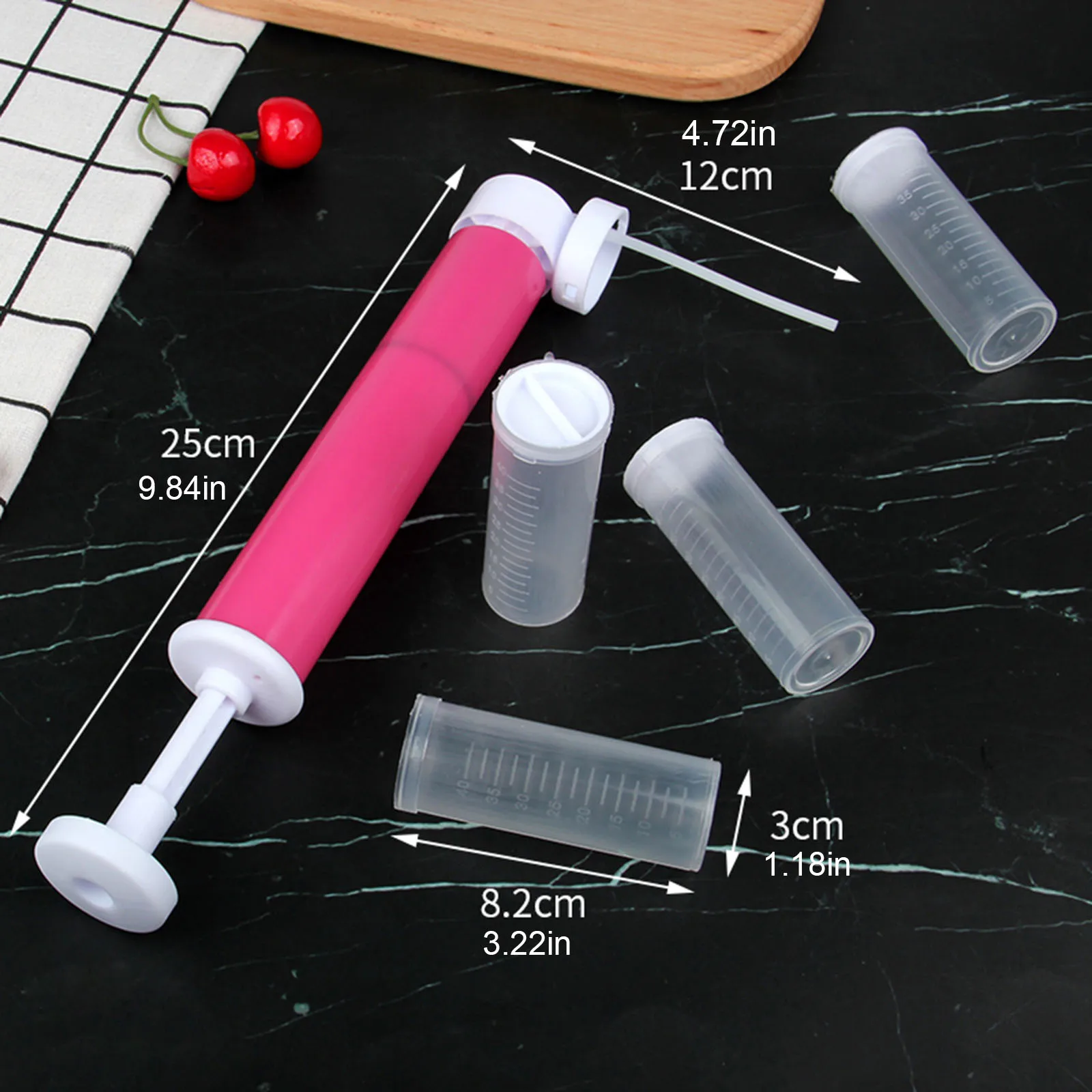 

Cakes Manual Airbrush Pastry Dusting Spray Tube For Cake Decorating 1PC Watering Can Kitchen Baking Tool Cake Spray Gun