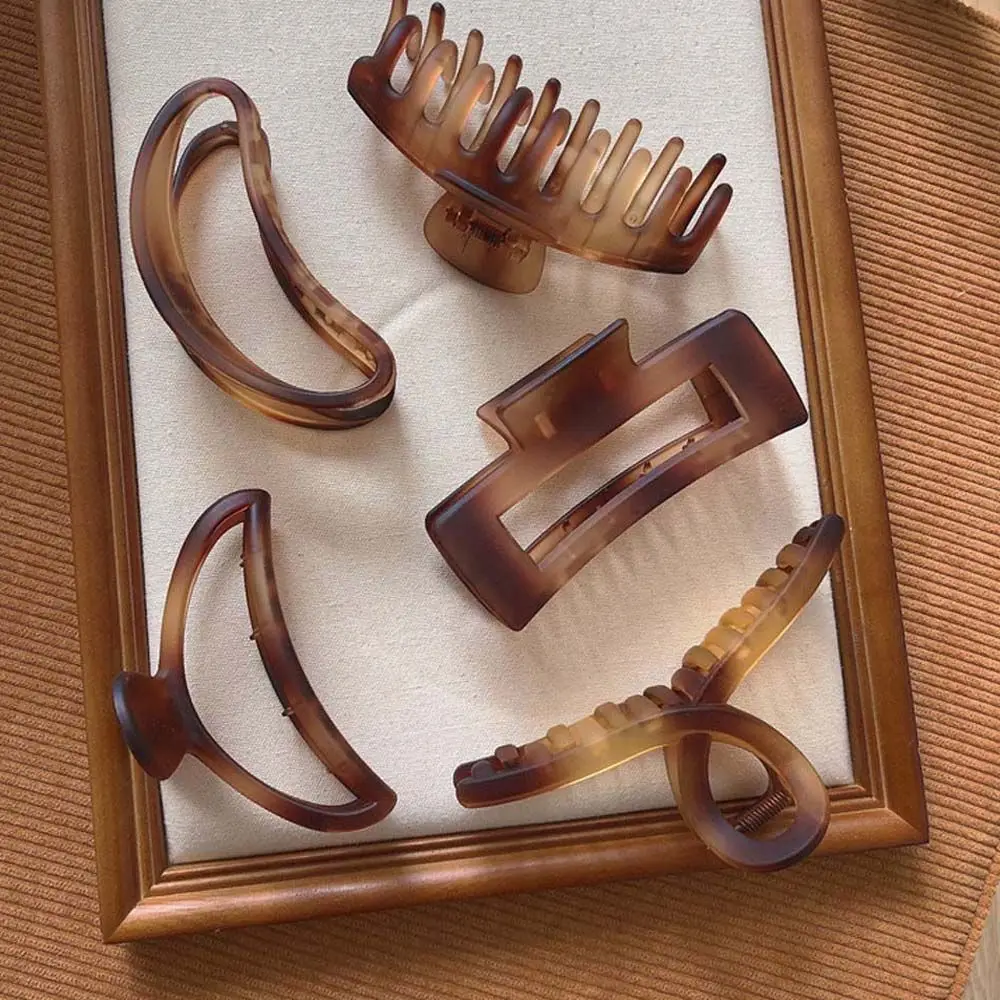 

Аксессуары для волос янтарные геометрические из смолы матовые заколки для девочек в виде акулы заколки для волос в Корейском стиле женские ...