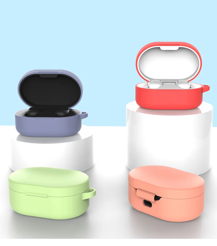 Силиконовый чехол для Redmi Mi AirDots мягкий беспроводных наушников из ТПУ xiaomi redmi Airdots