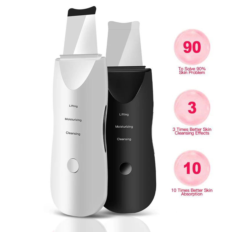 Ультразвуковой скруббер для удаления черных точек лица Чистая пора вакуумный