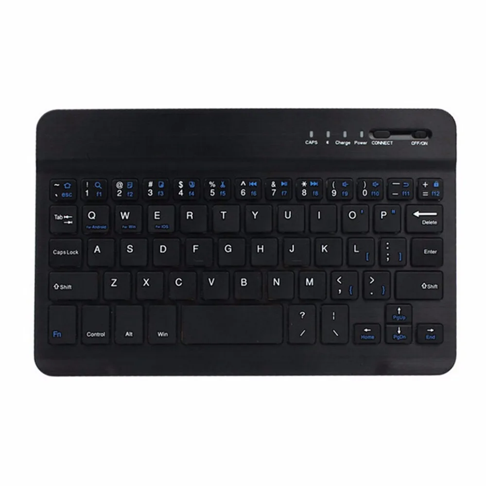 Беспроводная Тихая тонкая клавиатура универсальная 7 дюймовая мини Bluetooth для iPad