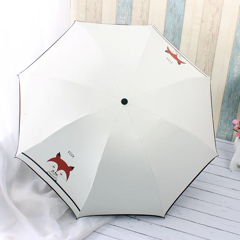 Защита от солнца мини-зонтики дождя для женщин женские УФ с изображением