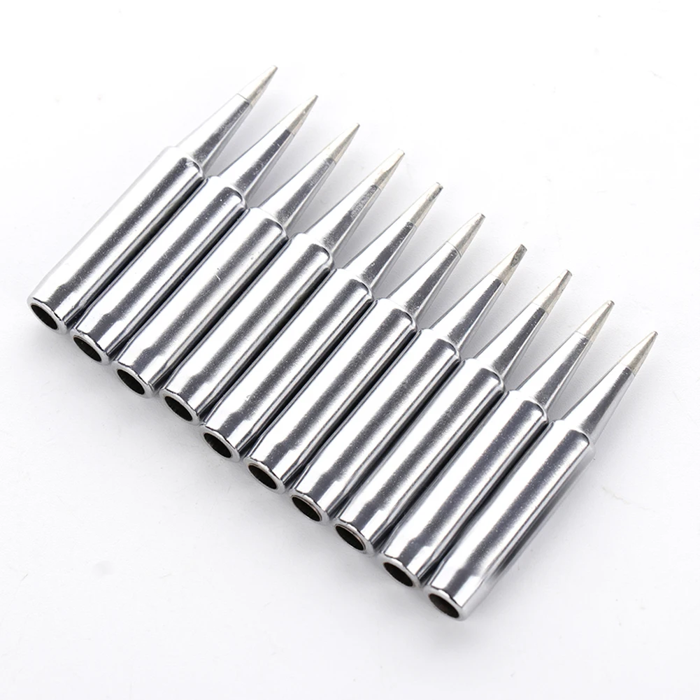 

10pcs Solder Iron Tip 900M-T-1.2D Universal Solder Iron Replacement Tips Anaerobic Copper for Welding Iron NEW