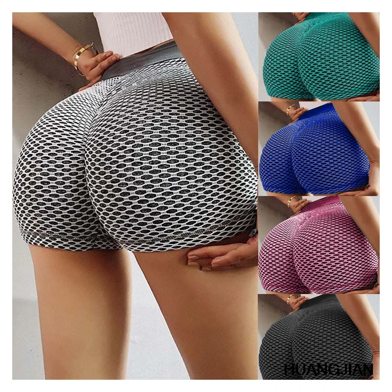 

2021 Summer Net Red Honeycomb Jacquard Yoga Shorts For Women