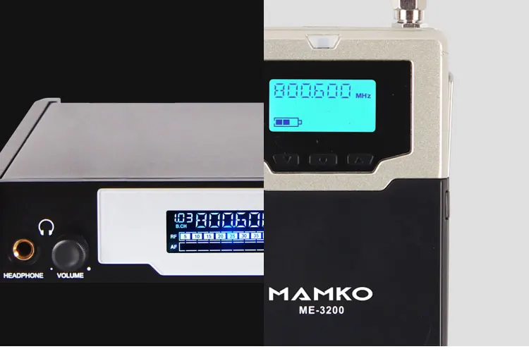 MAMKO ME-3200 In Ear Monitor Беспроводная система профессиональная для сценического представления 150 м дальность передачи