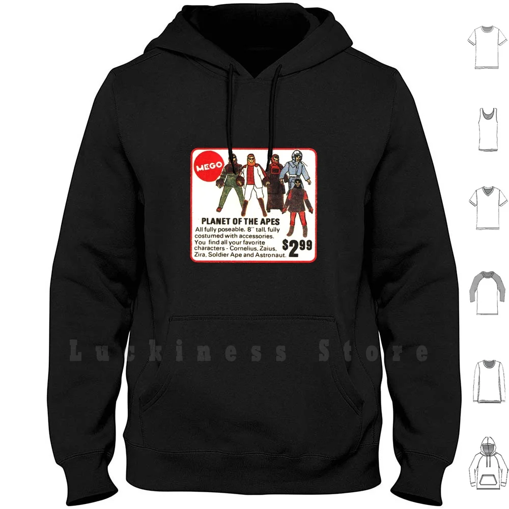 S Hoodies Planet Of The Apes Mego Action Figures Toys Zaius