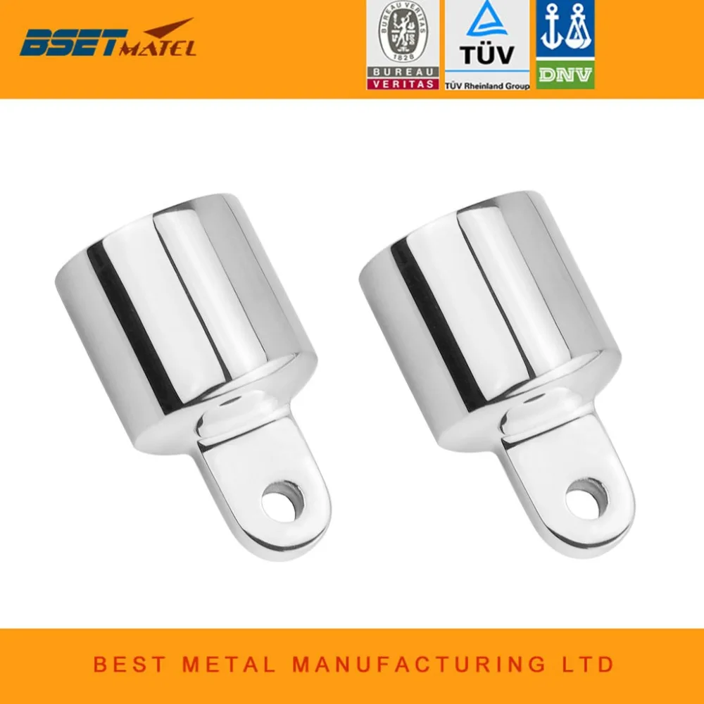 2 шт. из нержавеющей стали 316 труба Концевая крышка Bimini верхняя фитинг Оборудование морской лодки яхты внешний конец глаза навес трубчатый конец