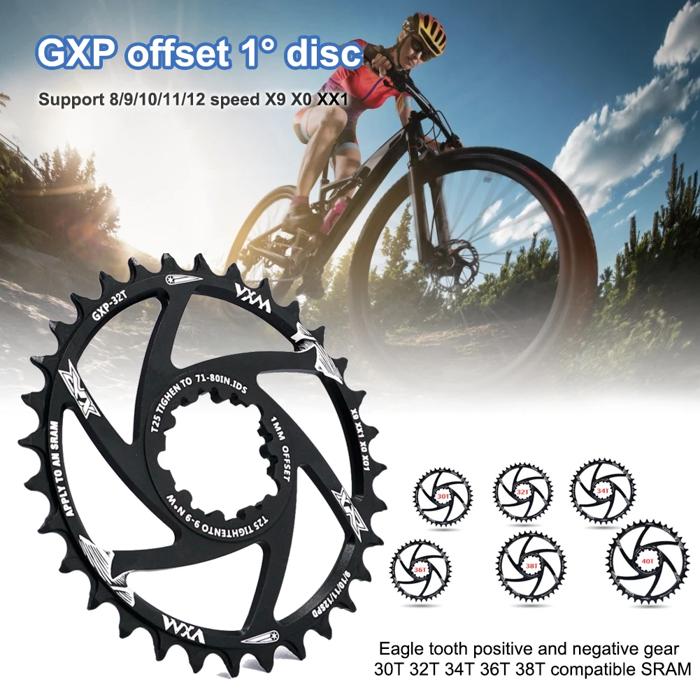 

Bicycle Crankset Fixed Gear Crank 34T 36T 38T 40T Chainring Chainwhee For Sram Gx Xx1 X1 X9 GXP Pedivela Offset 1MM