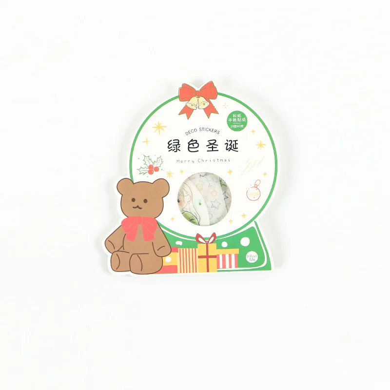 

40 Pcs/Pack Christmas Series Blessings Decorative Stationery Stickers Scrapbooking DIY Diary Album Stick Label